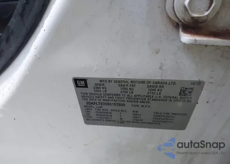 2014 GMC Terrain Slt-2 from USA, damaged, VIN 2GKFLTE39E6157809